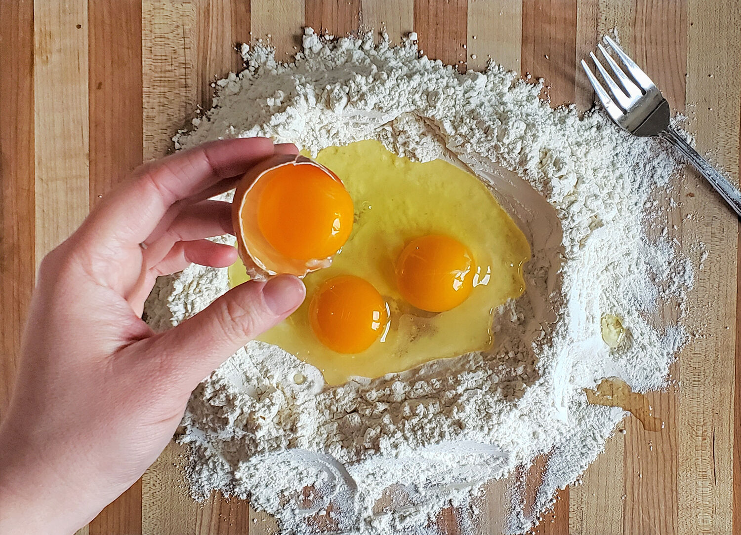 Homemade pasta well